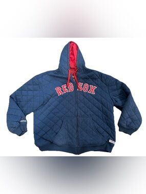 Boston Red Sox Hoodie Sweatshirt Men's Stitches Size XL MLB Baseball Zip Up